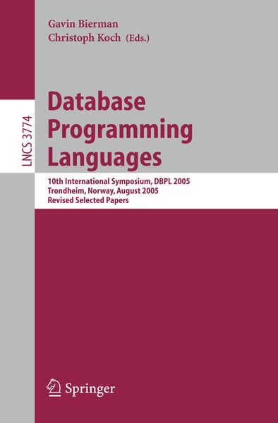Produktbild: Database Programming Languages