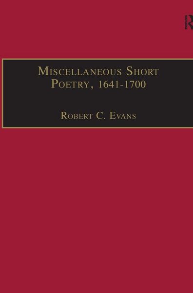 Produktbild: Miscellaneous Short Poetry, 1641-1700