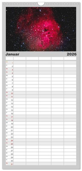 Produktbild: Familienplaner 2026 - Wunder der Milchstra&szlig;e mit 5 Spalten (Wandkalender, 21 x 45 cm) CALVENDO