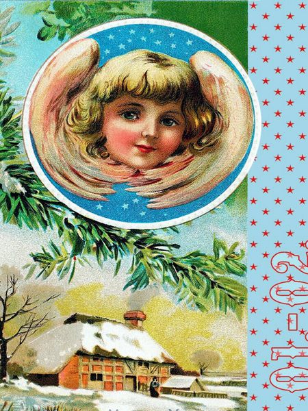 Produktbild: CALVENDO Puzzle 1.-2. 12. - Engel &uuml;ber Bauernhof | 1000 Teile Lege-Gr&ouml;&szlig;e 64x48cm Foto-Puzzle f&uuml;r gl&uuml;ckliche Stunden
