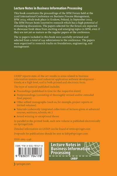 Produktbild: Business Process Management Forum