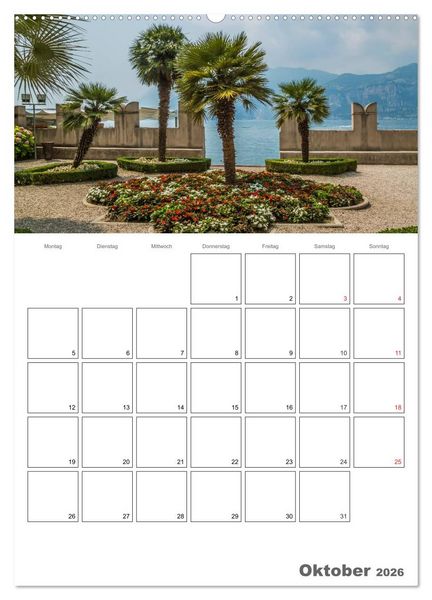 Produktbild: GARDASEE Terminplaner (hochwertiger Premium Wandkalender 2026 DIN A2 hoch), Kunstdruck in Hochglanz