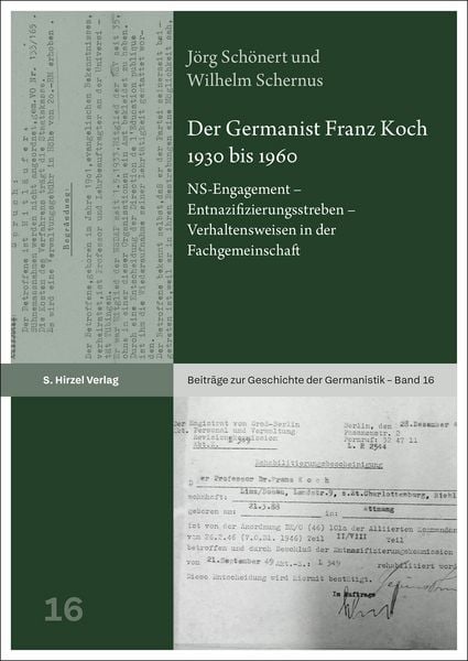 Produktbild: Der Germanist Franz Koch 1930 bis 1960