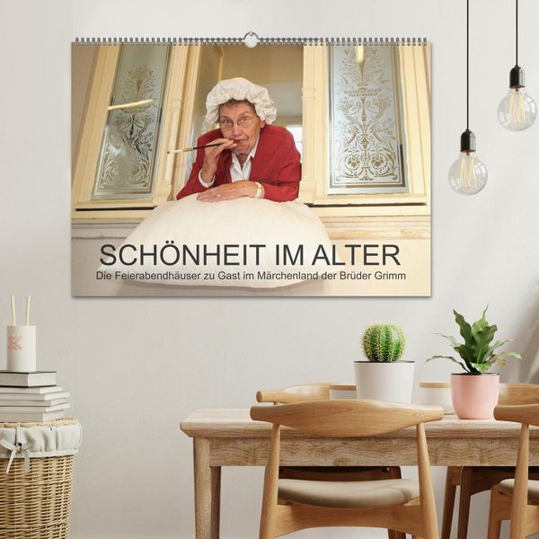 Produktbild: "Sch&ouml;nheit im Alter" - die Feierabendh&auml;user zu Gast im M&auml;rchenland der Br&uuml;der Grimm (Wandkalender 2026 DIN A2 quer), CALVENDO Monatskalender