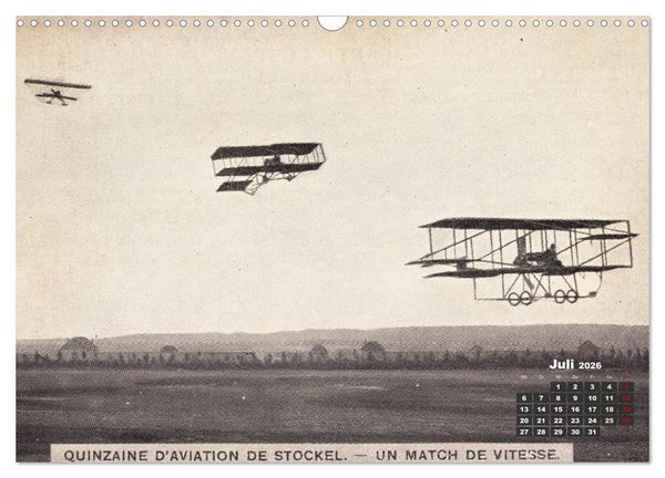 Produktbild: Doppeldecker entdeckt auf historischen Postkarten (Wandkalender 2026 DIN A3 quer), CALVENDO Monatskalender