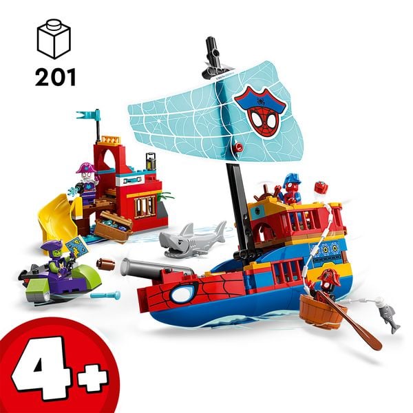 Produktbild: LEGO ǀ Marvel 11208 Piratenschiff von Spideys Team, Minifiguren Spielset