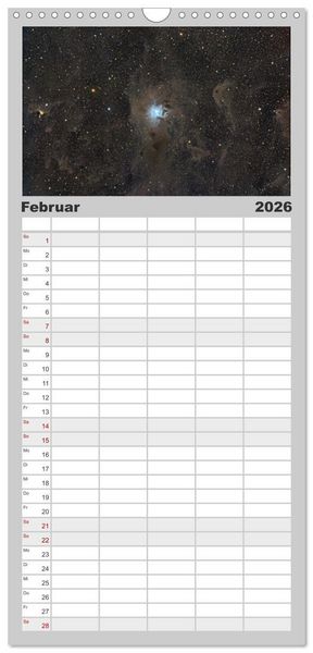 Produktbild: Familienplaner 2026 - Deep Sky Kalender mit 5 Spalten (Wandkalender, 21 x 45 cm) CALVENDO