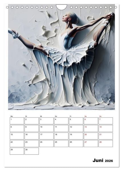 Produktbild: Tanz der Befreiung &ndash; Ballerina auf der Suche nach Freiheit (Wandkalender 2026 DIN A4 hoch), CALVENDO Monatskalender