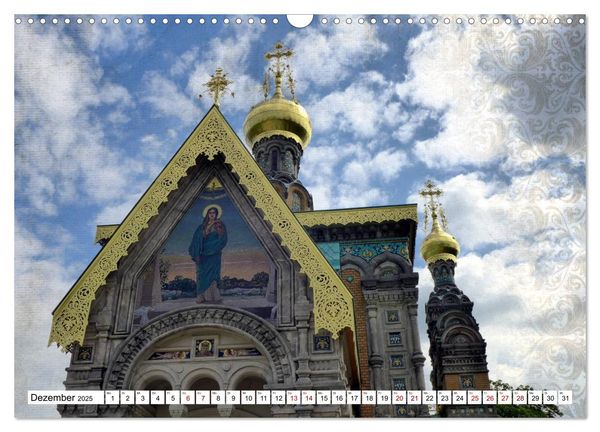 Magisches Darmstadt (Wandkalender 2025 DIN A3 quer), CALVENDO Monatskalender
