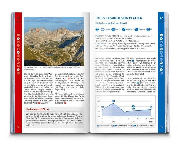 Produktbild: KOMPASS Wanderf&uuml;hrer Pustertal und seine Seitent&auml;ler, Herausragende Dolomiten, 60 Touren mit Extra-Tourenkarte