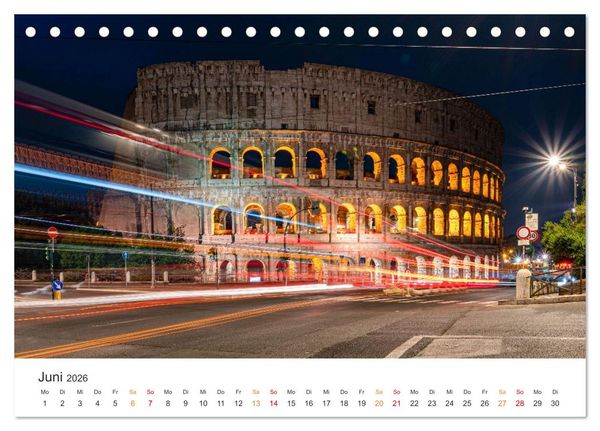 Produktbild: Rom &ndash; Geschichte, Glanz und Gassen (Tischkalender 2026 DIN A5 quer), CALVENDO Monatskalender