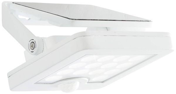 Produktbild: Brilliant Luton G40420/05 Solar-Au&szlig;enwandleuchte mit Bewegungsmelder LED 4W Wei&szlig;