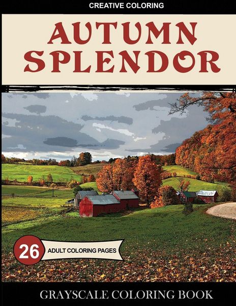 Produktbild: Autumn Splendor Grayscale Coloring Book