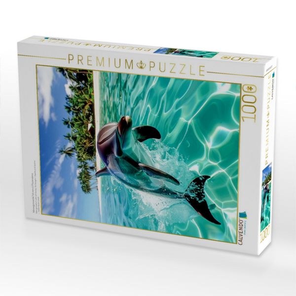 Produktbild: CALVENDO Puzzle Wassergymnastik? Ich nenn's Flossendance | 1000 Teile Lege-Gr&ouml;&szlig;e 64x48cm Foto-Puzzle f&uuml;r gl&uuml;ckliche Stunden