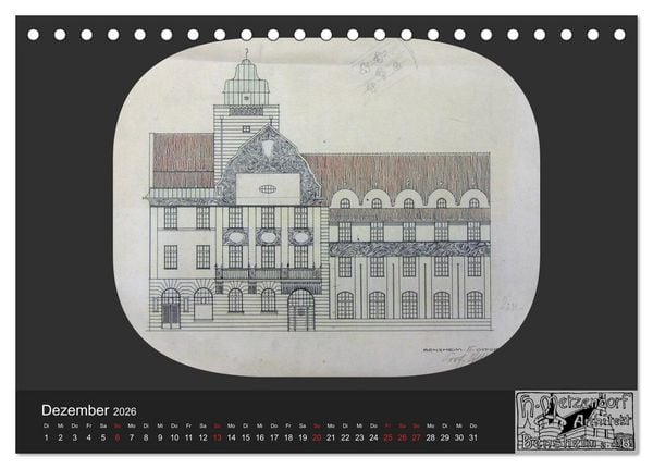 Produktbild: Lebensr&auml;ume um 1900 (Tischkalender 2026 DIN A5 quer), CALVENDO Monatskalender
