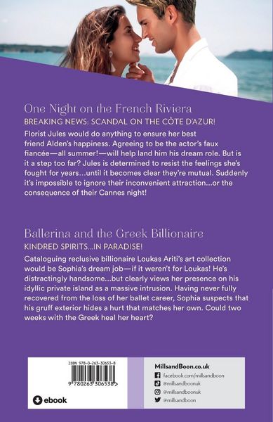 Produktbild: One Night On The French Riviera / Ballerina And The Greek Billionaire - 2 Books in 1