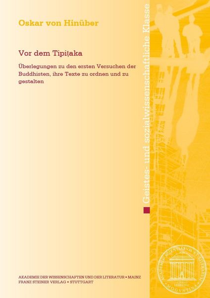 Produktbild: Vor dem Tipitaka