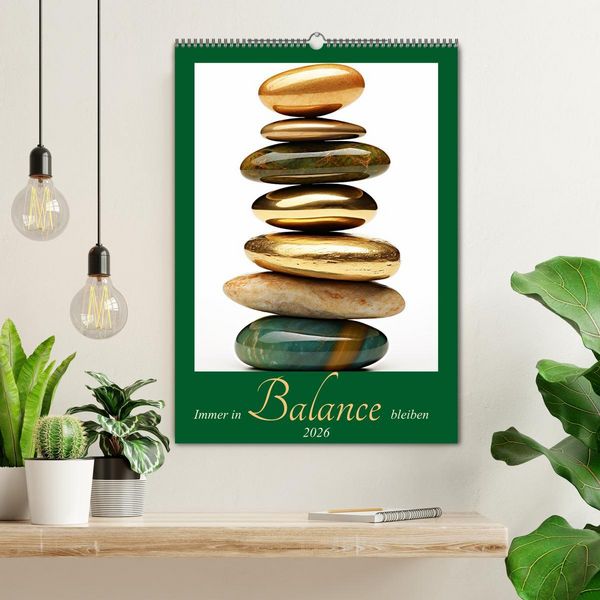 Produktbild: Immer in Balance bleiben (Wandkalender 2026 DIN A2 hoch), CALVENDO Monatskalender