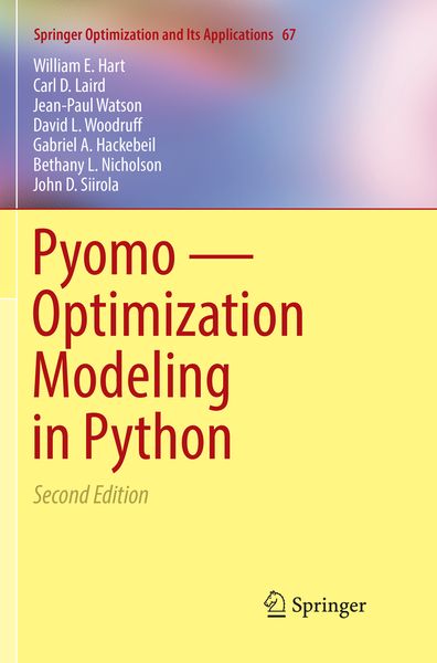 Produktbild: Pyomo &mdash; Optimization Modeling in Python