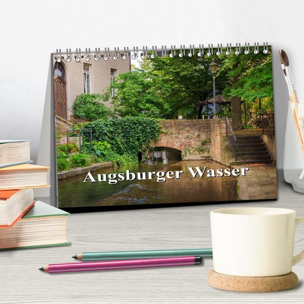 Produktbild: Augsburger Wasser (Tischkalender 2026 DIN A5 quer), CALVENDO Monatskalender