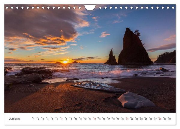 Produktbild: The Olympic National Park - Washington USA (Wandkalender 2026 DIN A4 quer), CALVENDO Monatskalender