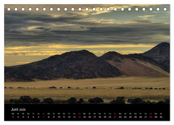 Produktbild: W&uuml;stenzauber Namibia (Tischkalender 2026 DIN A5 quer), CALVENDO Monatskalender