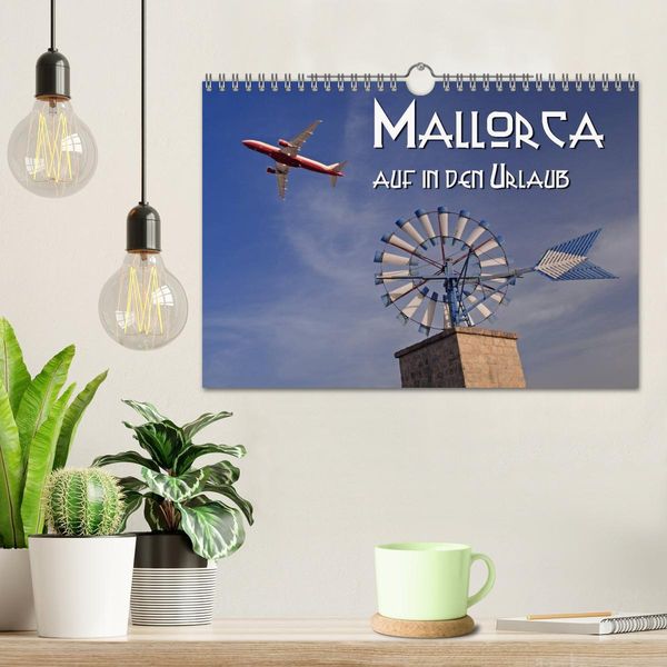 Produktbild: Mallorca - auf in den Urlaub (Wandkalender 2026 DIN A4 quer), CALVENDO Monatskalender