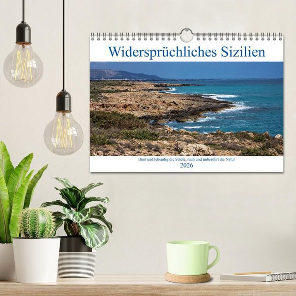 Produktbild: Widerspr&uuml;chliches Sizilien (Wandkalender 2026 DIN A4 quer), CALVENDO Monatskalender