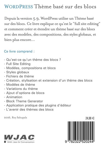 Produktbild: WordPress Th&egrave;me bas&eacute; sur des blocs