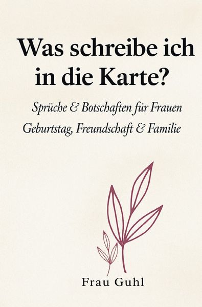 Produktbild: Was schreibe ich in die Karte?