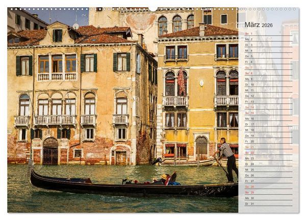 Produktbild: Wundervolles Venedig (hochwertiger Premium Wandkalender 2026 DIN A2 quer), Kunstdruck in Hochglanz