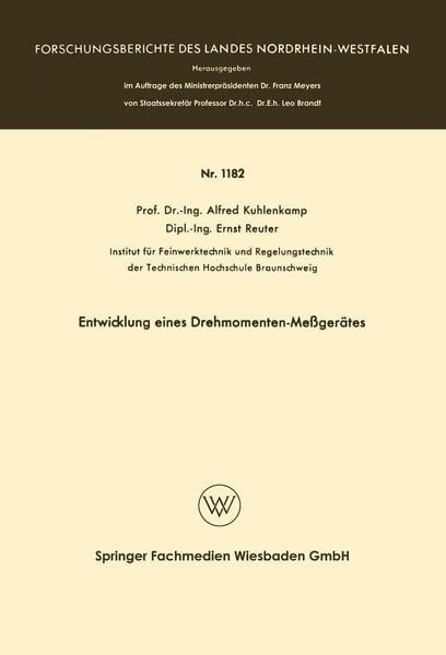 Entwicklung eines Drehmomenten-Meßgerätes