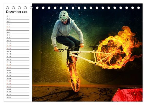 Produktbild: BMX My Life (Tischkalender 2026 DIN A5 quer), CALVENDO Monatskalender