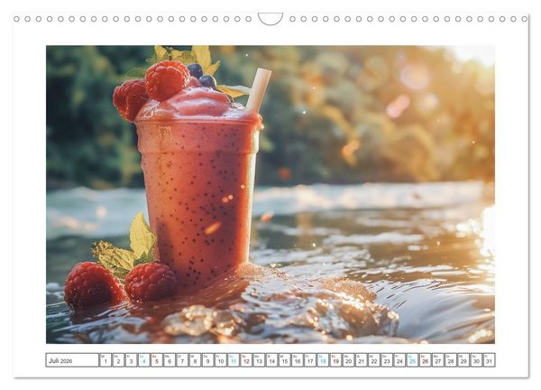 Produktbild: Leckere Smoothies (Wandkalender 2026 DIN A3 quer), CALVENDO Monatskalender