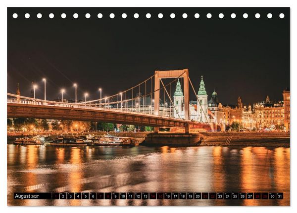 Produktbild: Glanzvolles Budapest (Tischkalender 2027 DIN A5 quer), CALVENDO Monatskalender