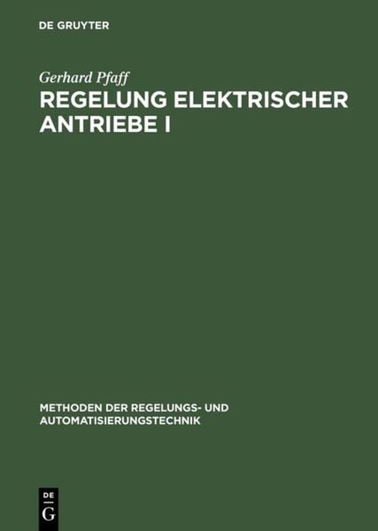 Produktbild: Regelung elektrischer Antriebe I