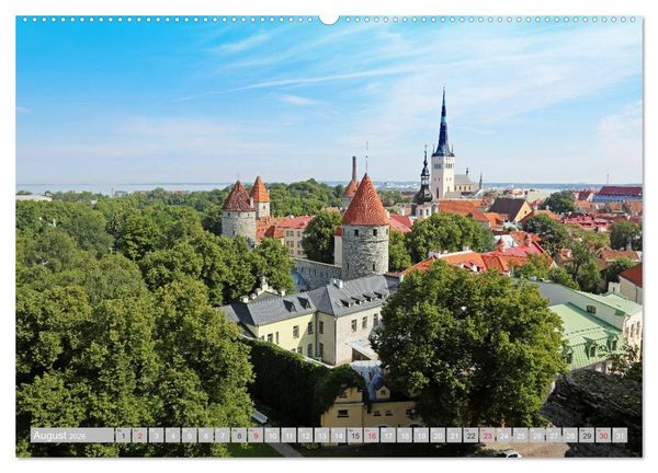 Produktbild: Die Altstadt von Tallinn (Wandkalender 2026 DIN A2 quer), CALVENDO Monatskalender