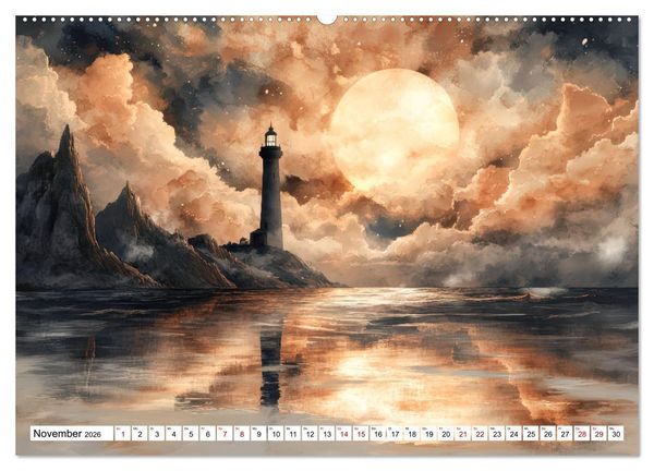 Produktbild: Wellenw&auml;chter (Wandkalender 2026 DIN A2 quer), CALVENDO Monatskalender