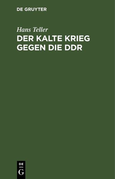 Produktbild: Der kalte Krieg gegen die DDR