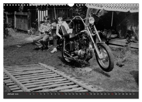 Produktbild: east Rider - Biker und Bikes aus der DDR (Wandkalender 2026 DIN A3 quer), CALVENDO Monatskalender