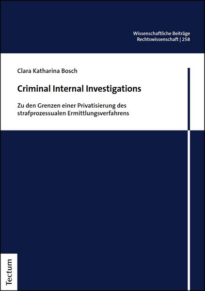 Produktbild: Criminal Internal Investigations