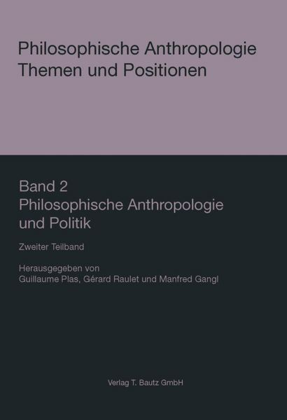Produktbild: Philosophische Anthropologie und Politik