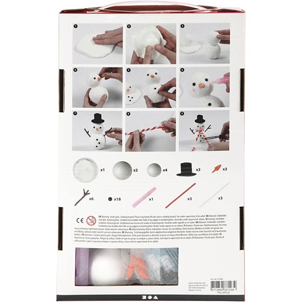 Produktbild: Creativ Company DIY Sets Modellieren Kreativ Set, Schneemann, 1 Set