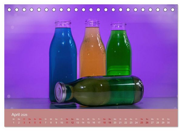 Produktbild: Die gute alte Milchflasche (Tischkalender 2026 DIN A5 quer), CALVENDO Monatskalender