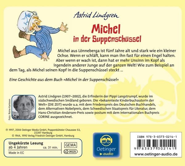 Produktbild: Michel aus L&ouml;nneberga 1. Michel in der Suppensch&uuml;ssel. H&ouml;rbuchklassiker