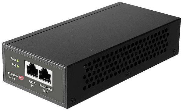 Produktbild: EDIMAX GP-103IT PoE Injektor 1000 MBit/s IEEE802.3af (15.4 W), IEEE802.3at (30 W), IEEE 802.3bt