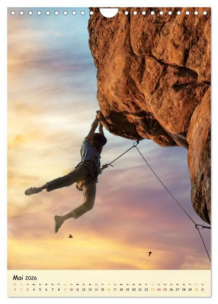 Produktbild: Klettern - Adrenalin pur (Wandkalender 2026 DIN A4 hoch), CALVENDO Monatskalender