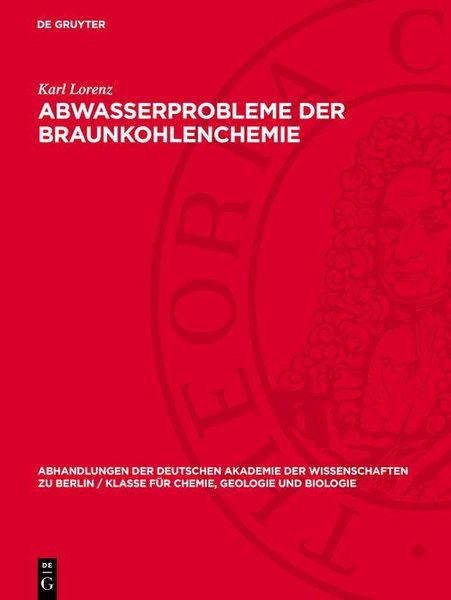 Produktbild: Abwasserprobleme der Braunkohlenchemie