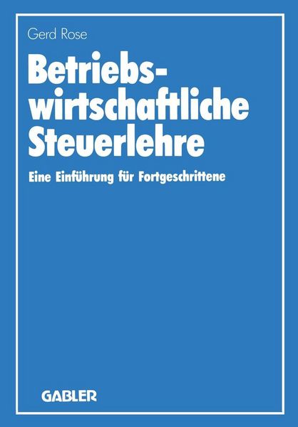Produktbild: Betriebswirtschaftliche Steuerlehre