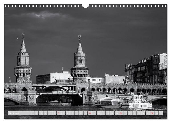 Produktbild: Berliner Ansichten in Schwarz und Wei&szlig; (Wandkalender 2026 DIN A3 quer), CALVENDO Monatskalender